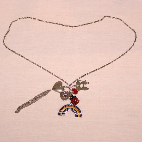 Long charm necklace. - Picture 1 of 2